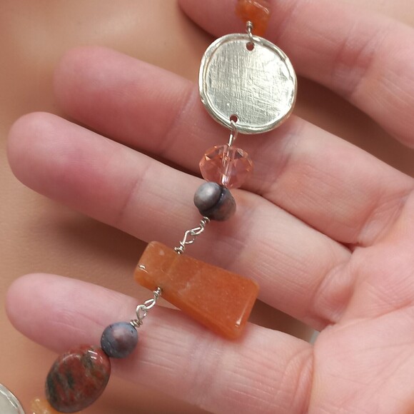 Vntg Quartz .925 Sterling Necklace Toggle Clasp HANDPICKED by Melanie Mauldin - Picture 5 of 10